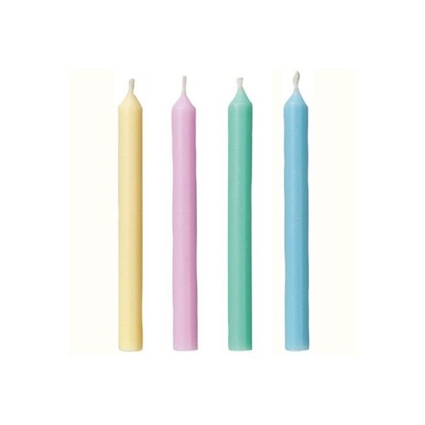 Velas color pastel