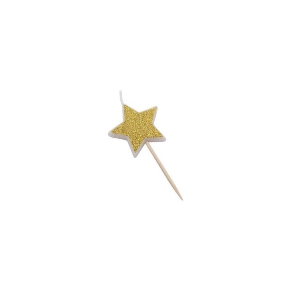 Velas Estrellas oro